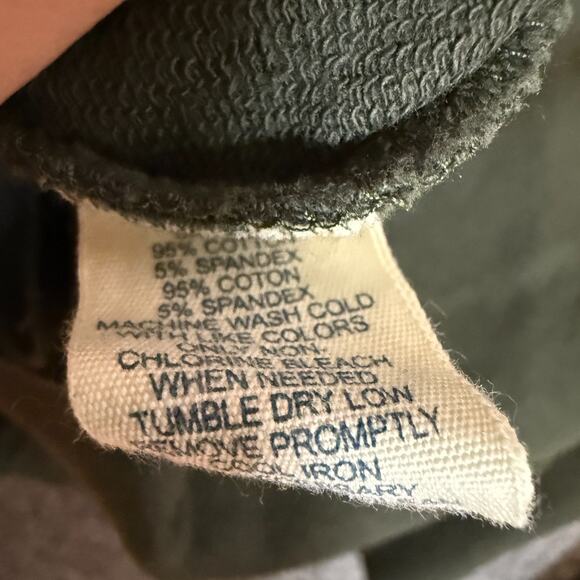 American Eagle Sweater Women Large Green Cardigan Button Front Crop Y2K Vintage - Picture 9 of 11